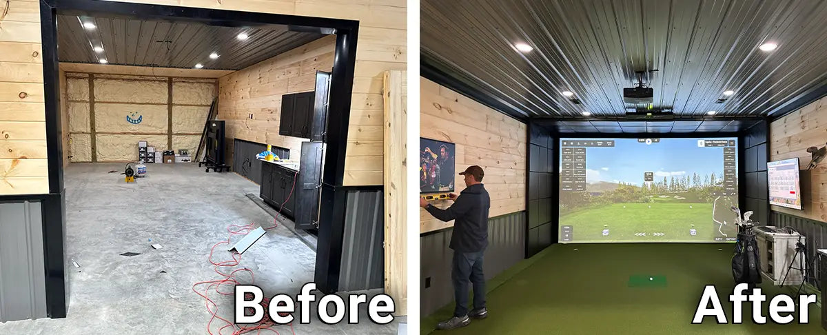 Professional Golf Simulator Installation &amp; Walkthrough