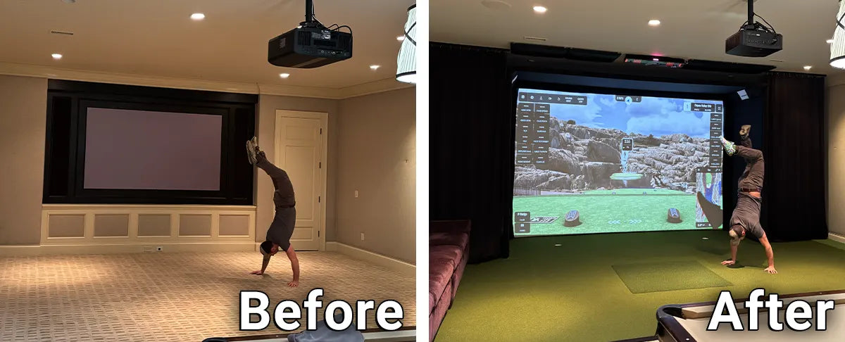 Professional Golf Simulator Installation &amp; Walkthrough