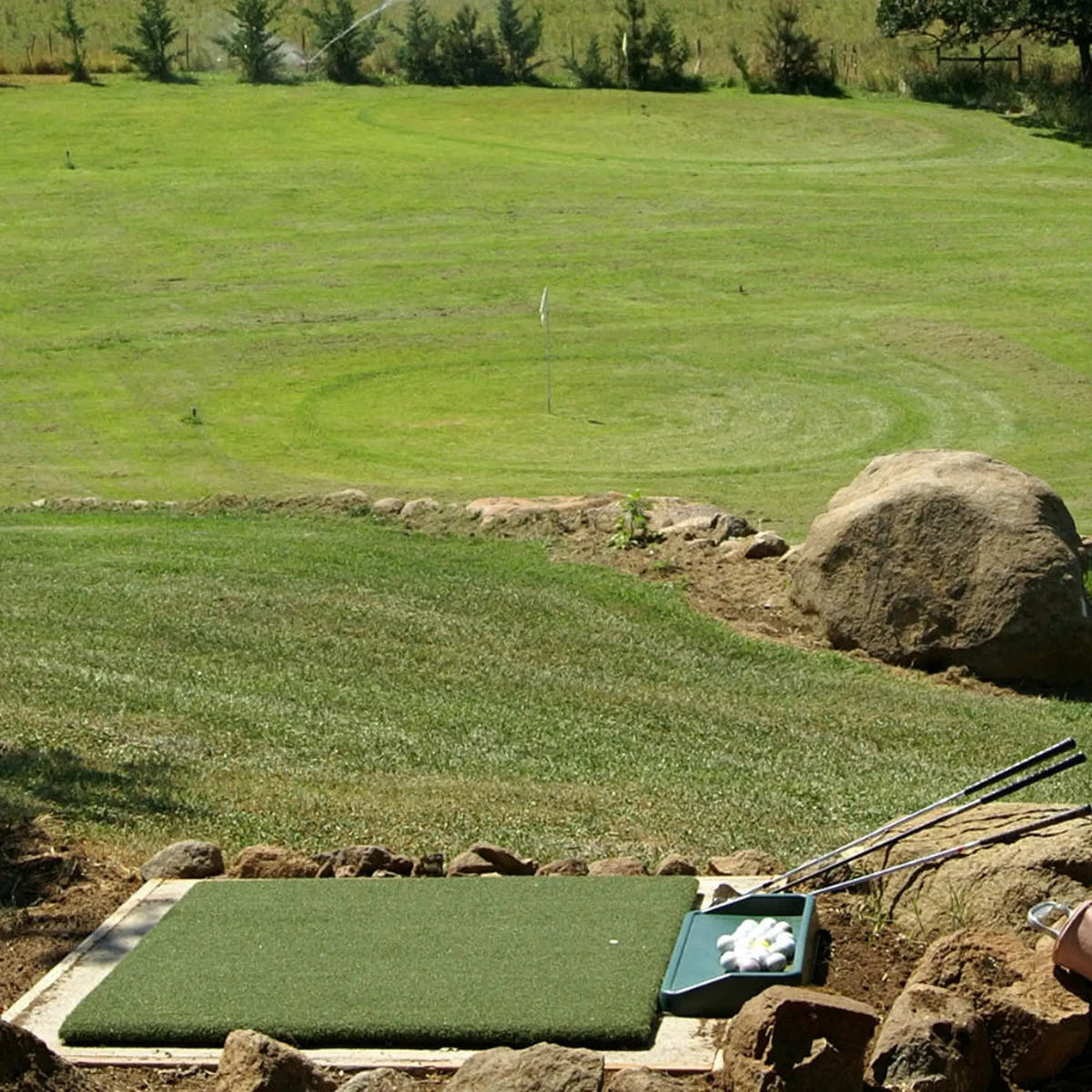 Real Feel Country Club Elite Golf Mat - 5&#39;x5&#39;