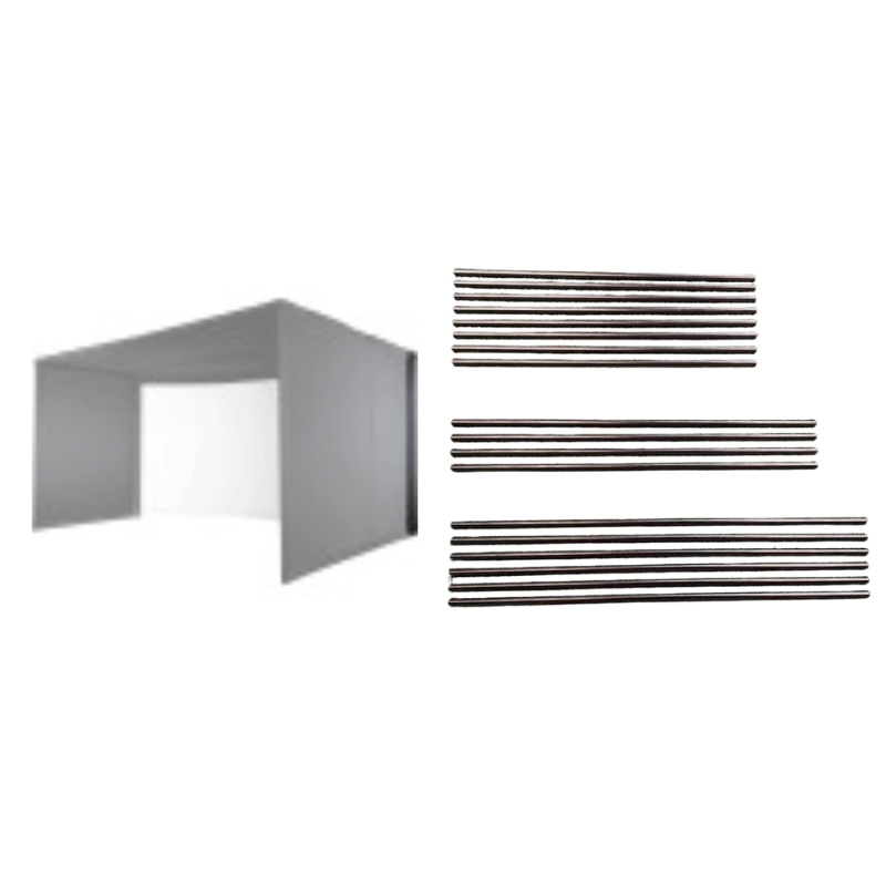 Carl&#39;s Place Back Cover Pipe Kit for Curved Golf Simulator Enclosure