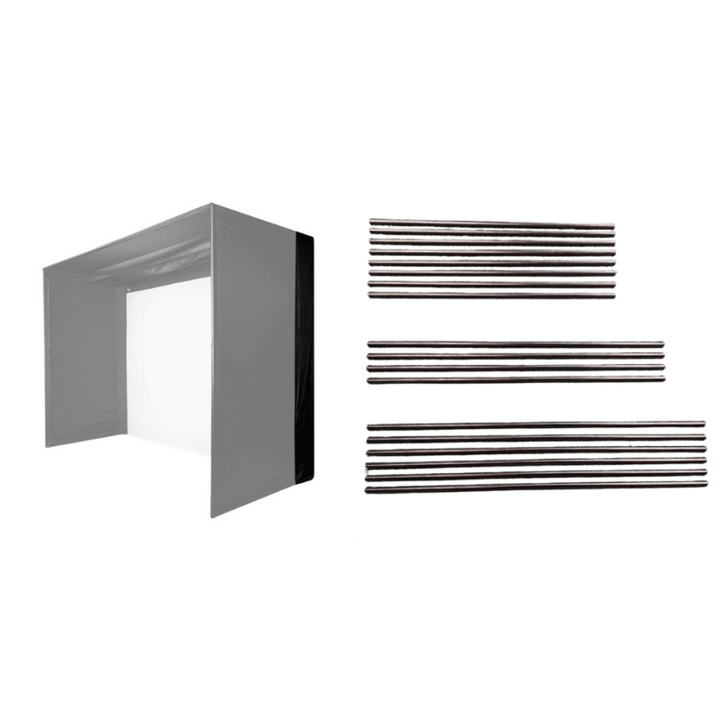 Carl's Place Back Cover Pipe Kit for Pro Golf Simulator Enclosure