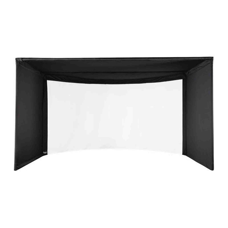 Carl's Place Curved Golf Simulator Enclosure Kit with Impact Screen
