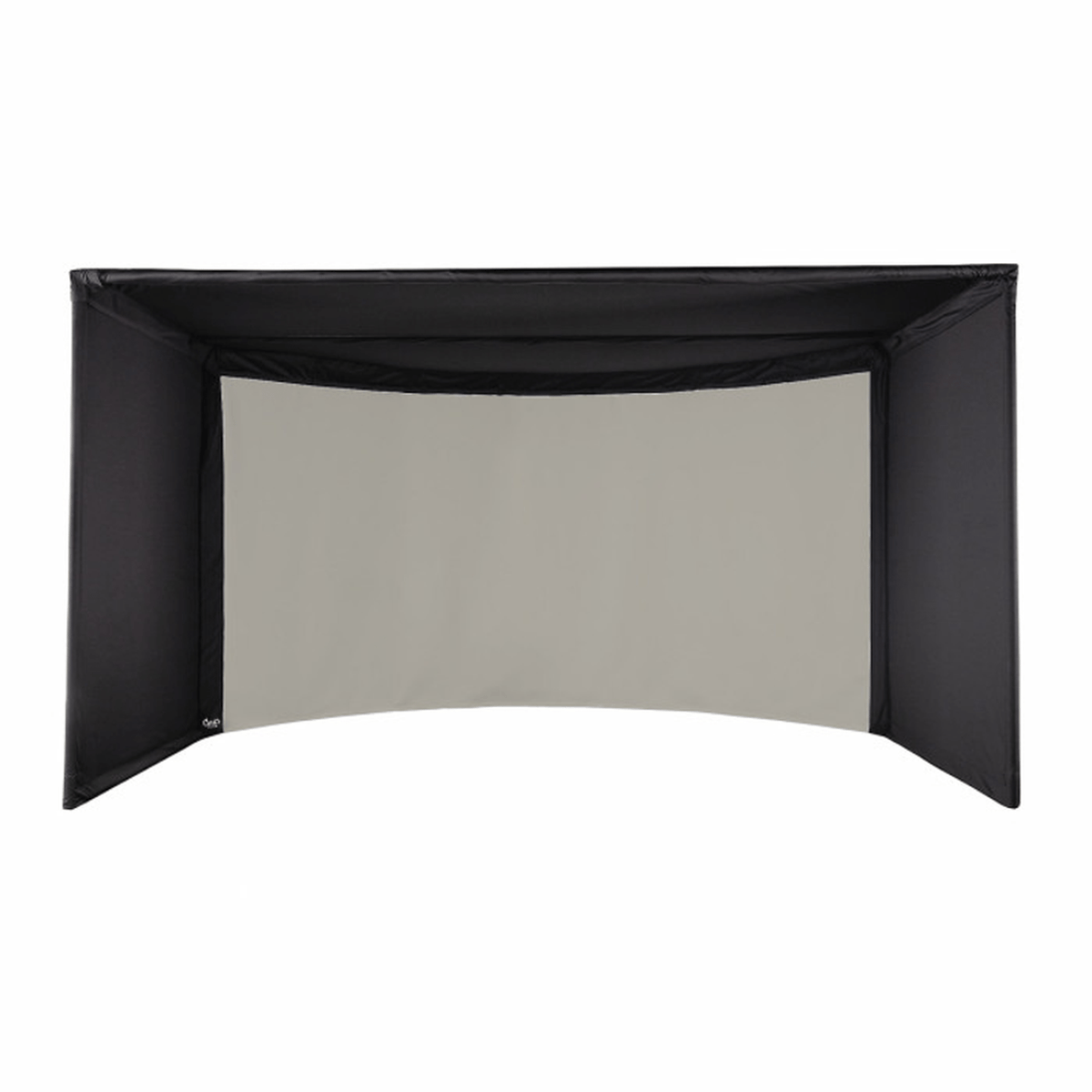 Carl&#39;s Place Curved Golf Simulator Enclosure Kit with Impact Screen