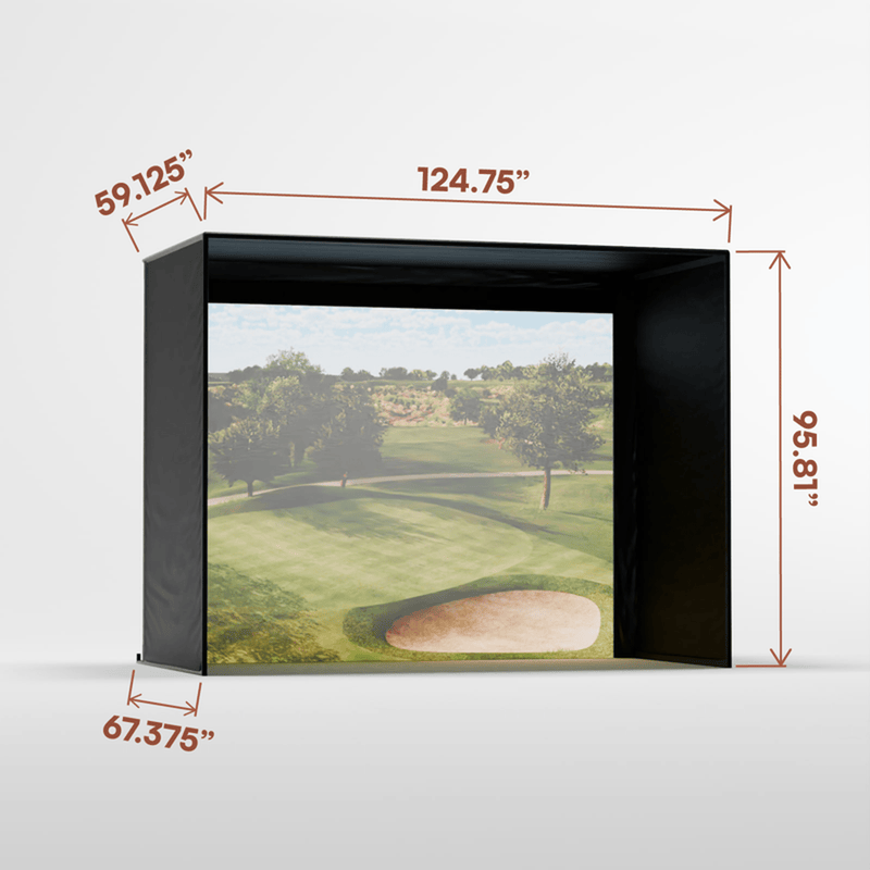 Carl's Place DIY Golf Simulator Enclosure Kit with Impact Screen