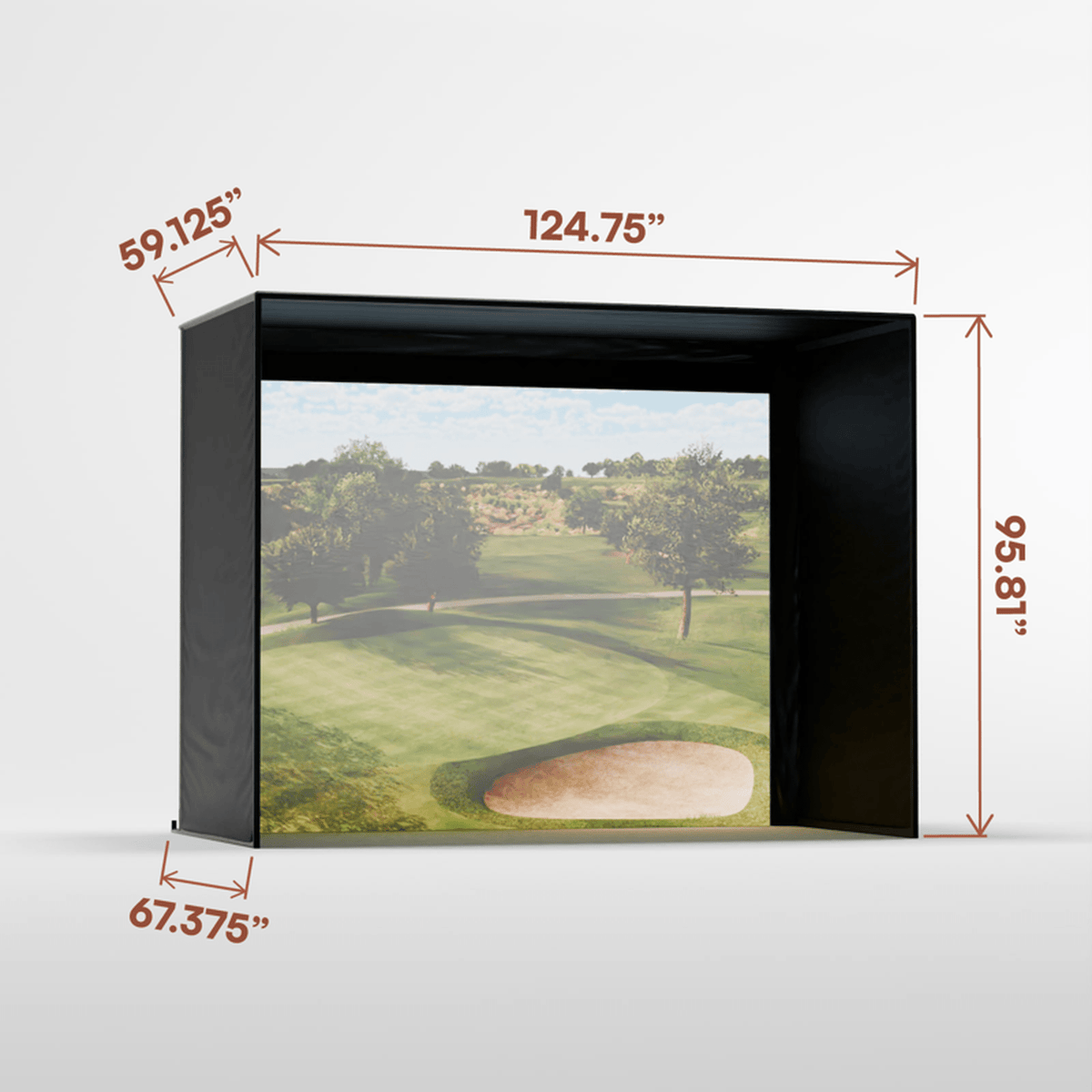 Carl&#39;s Place C-Series DIY Golf Simulator Enclosure Kit with Impact Screen