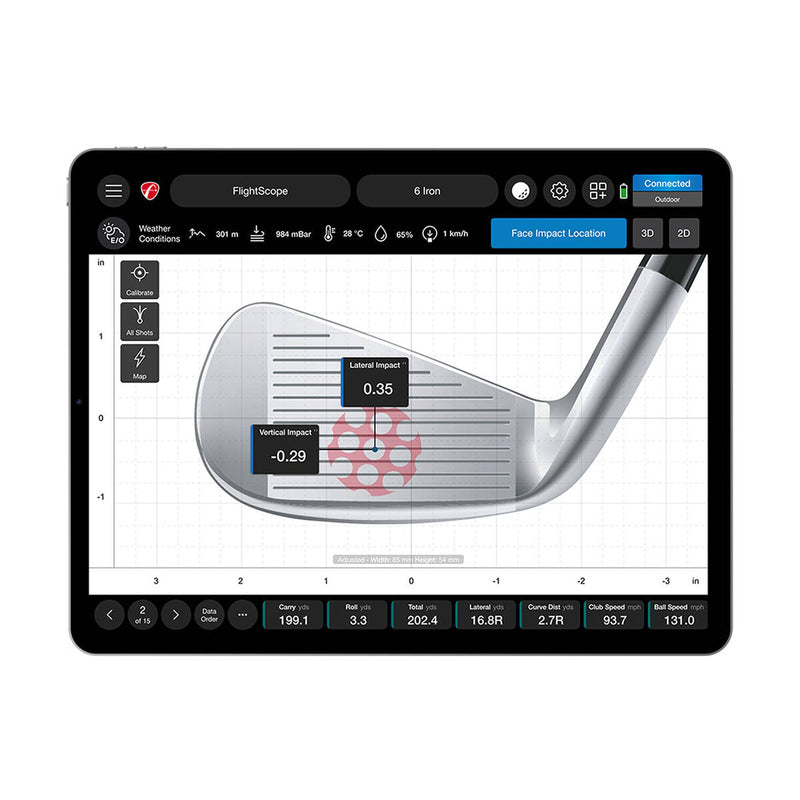 FlightScope Pro Package & Face Impact Location Bundle