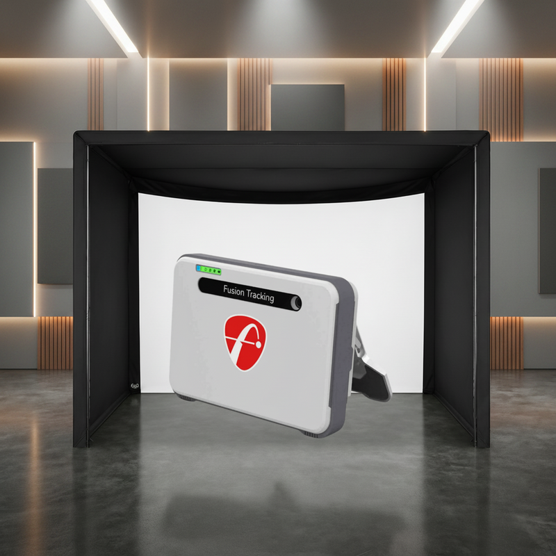 FlightScope Mevo+ Carl's Place Curved Golf Simulator Package