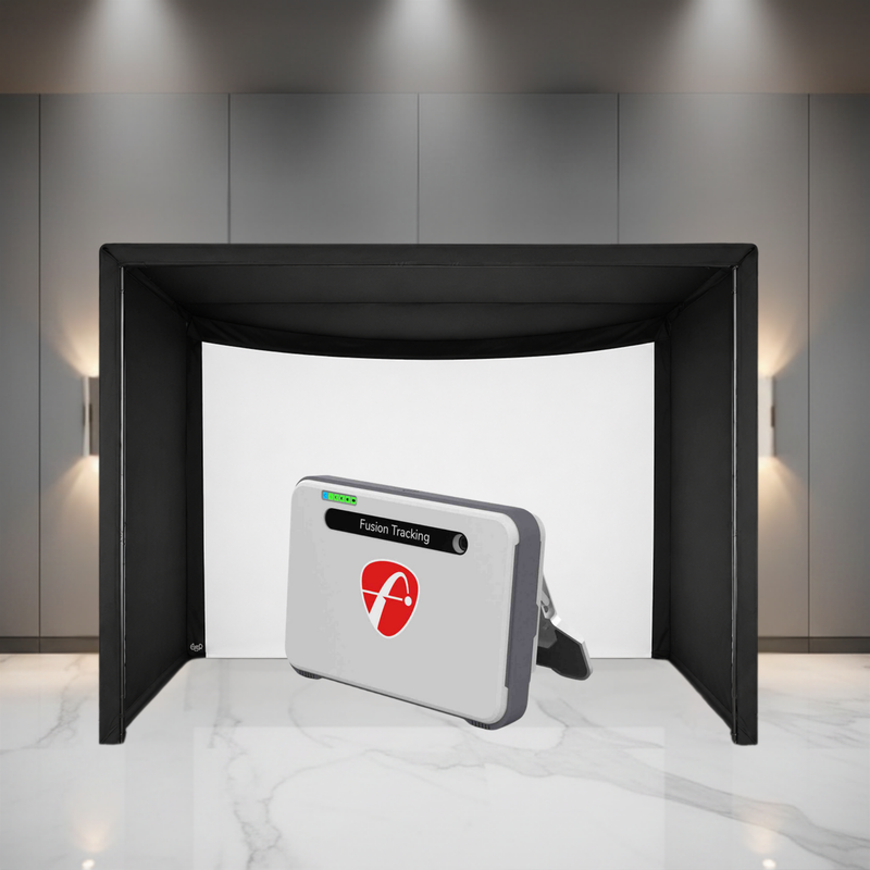 FlightScope Mevo+ Carl's Place Curved Golf Simulator Package