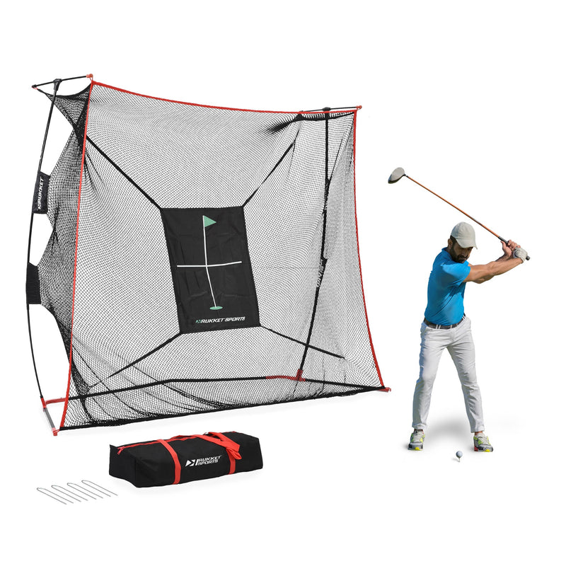 Rukket Haack Pro Golf Net with SPDR STEEL Netting (9' x 7' x 3')