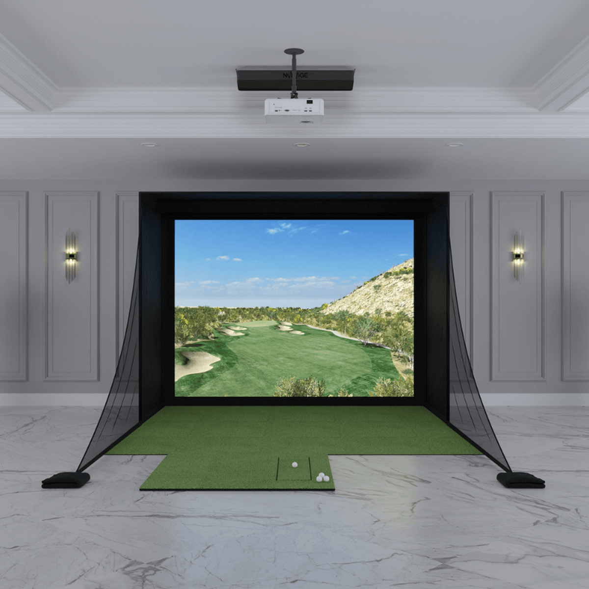 NVISAGE N1 DIY Golf Simulator Package