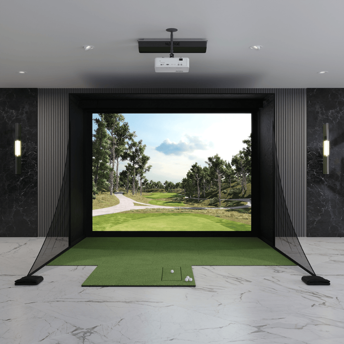 NVISAGE N1 DIY Golf Simulator Package