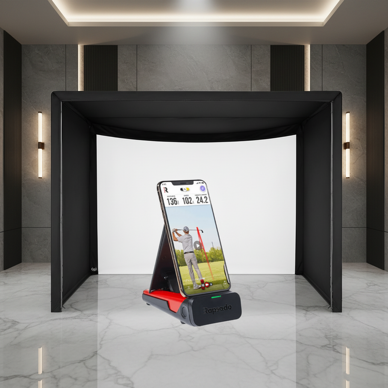 Rapsodo Carl's Place Curved Golf Simulator Package