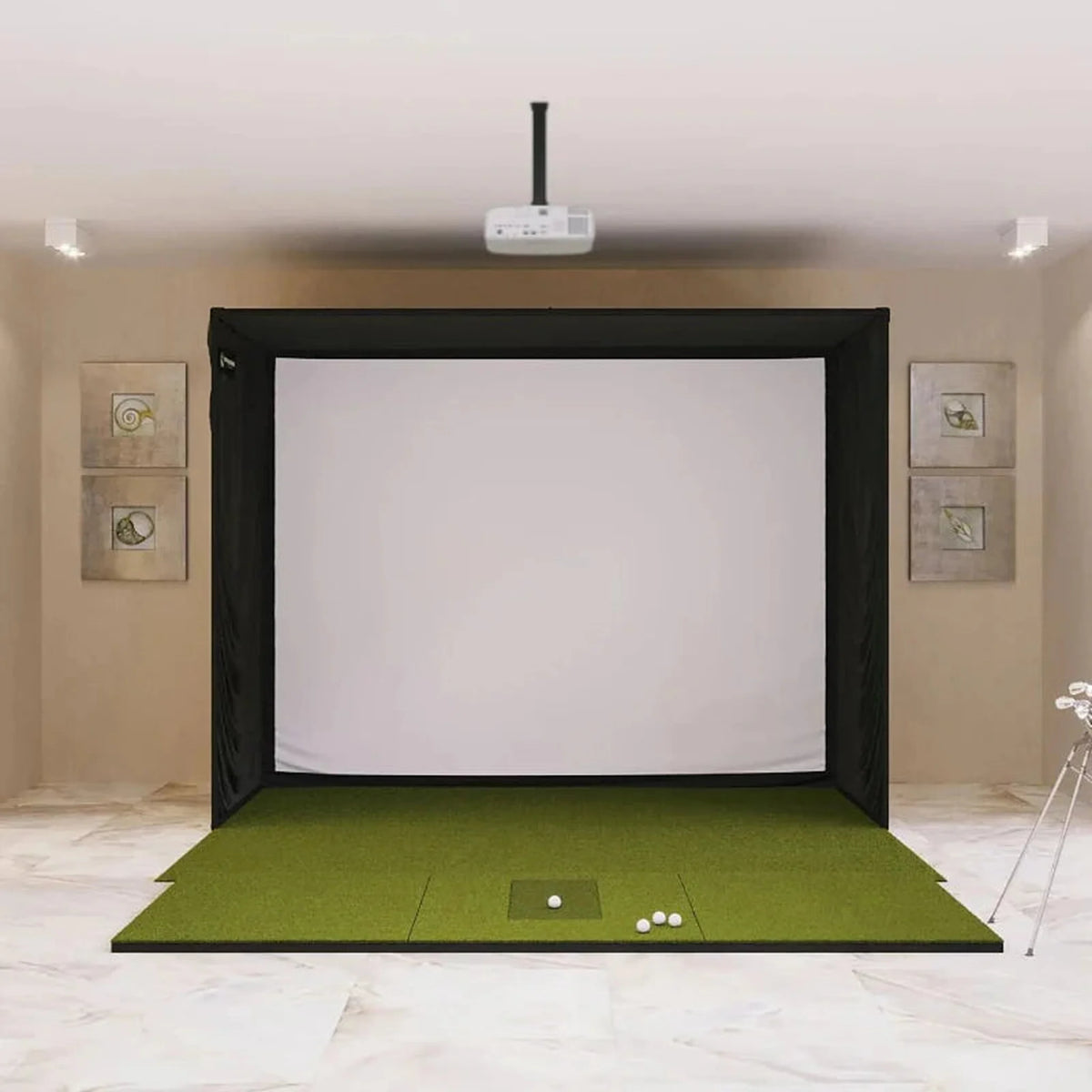SIG10 Golf Simulator Studio Complete Package