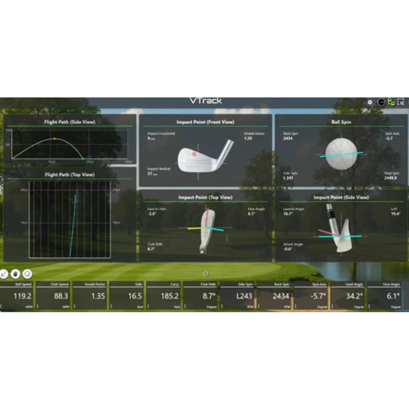 VTrack Overhead Golf Launch Monitor & Simulator