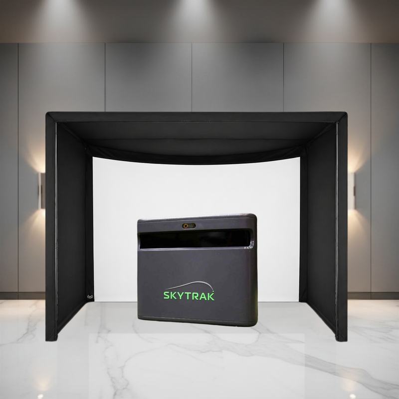 SkyTrak ST MAX Carl's Place Curved Golf Simulator Package