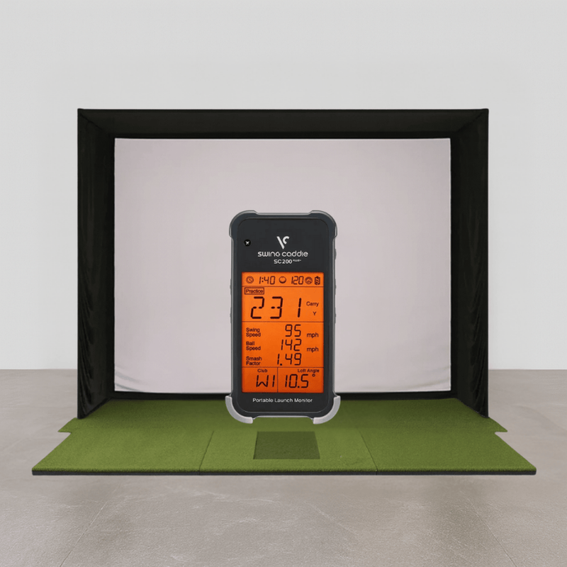 Swing Caddie SC200 PLUS SIG10 Golf Simulator Package