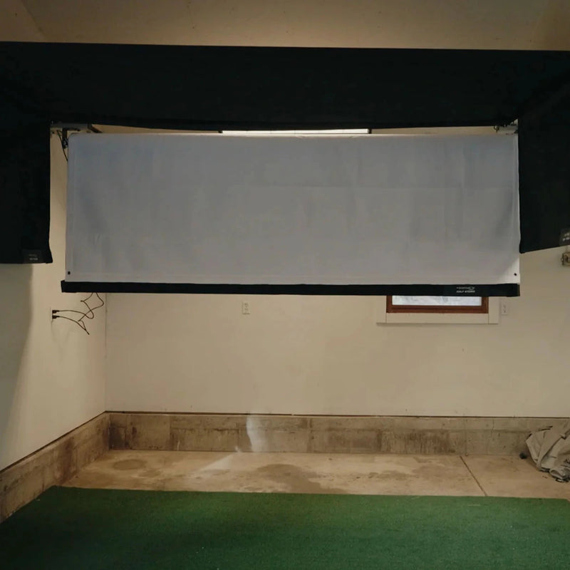 The SportScreen Vanish Series Retractable Golf Simulator Enclosure