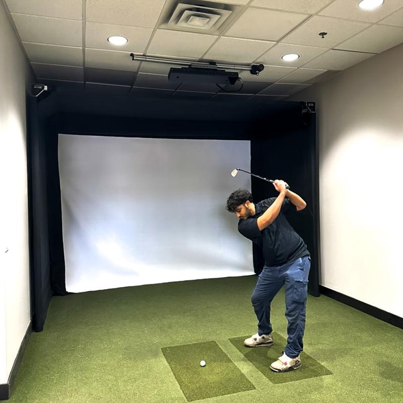 The SportScreen Parlour Series Golf Simulator Enclosure