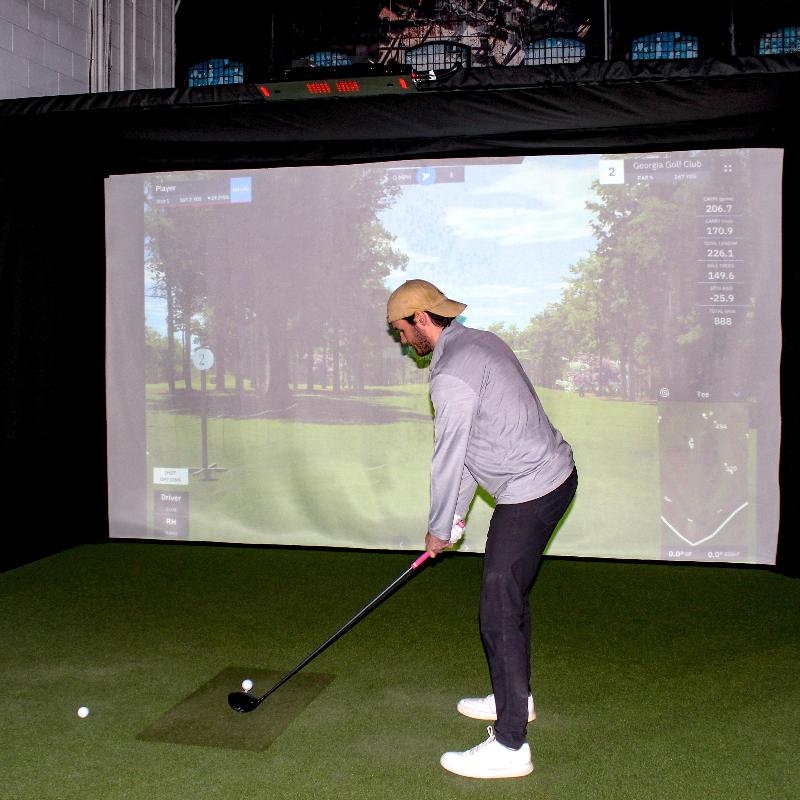 The SportScreen Parlour Series Golf Simulator Enclosure