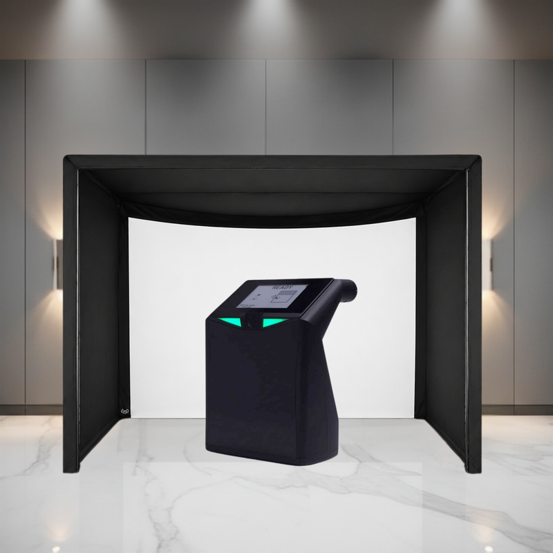 TruGolf LaunchBox Carl's Place Curved Golf Simulator Package