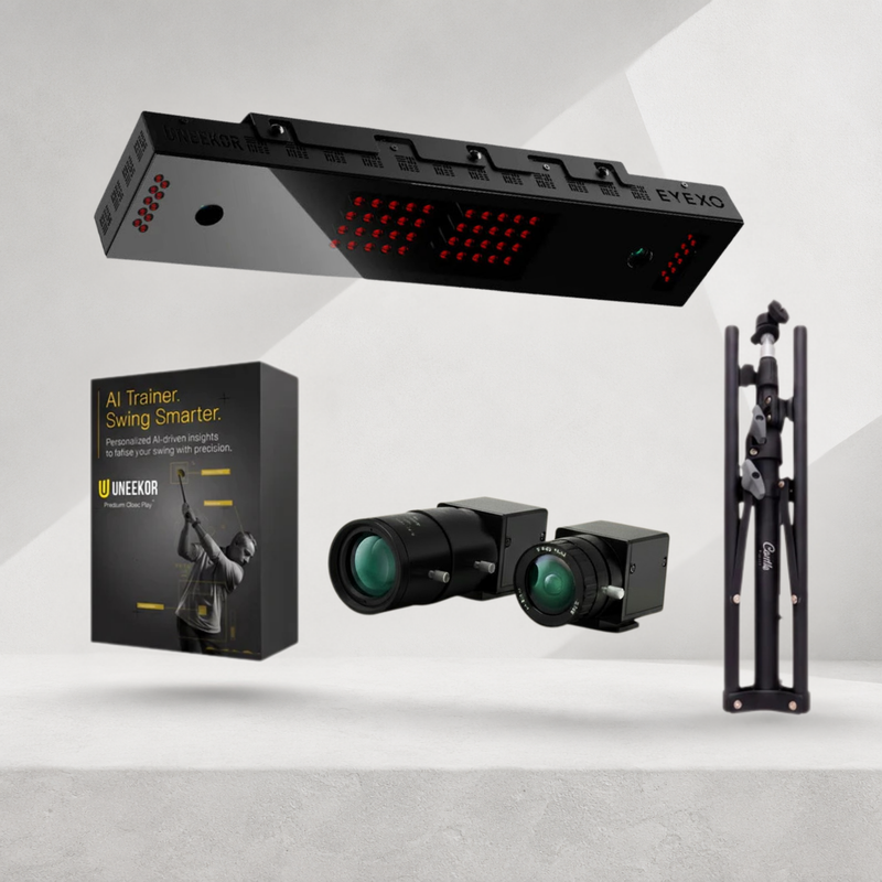 Uneekor EYE XO Golf Launch Monitor & Simulator with FREE Swing Optix Cameras