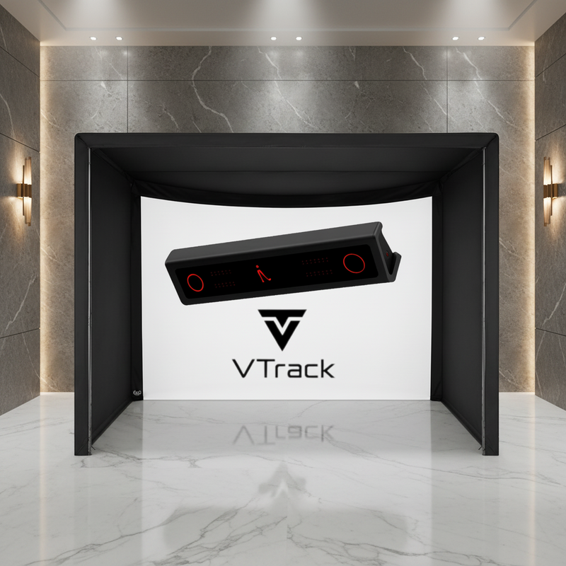 VTrack Carl's Place Curved Golf Simulator Package