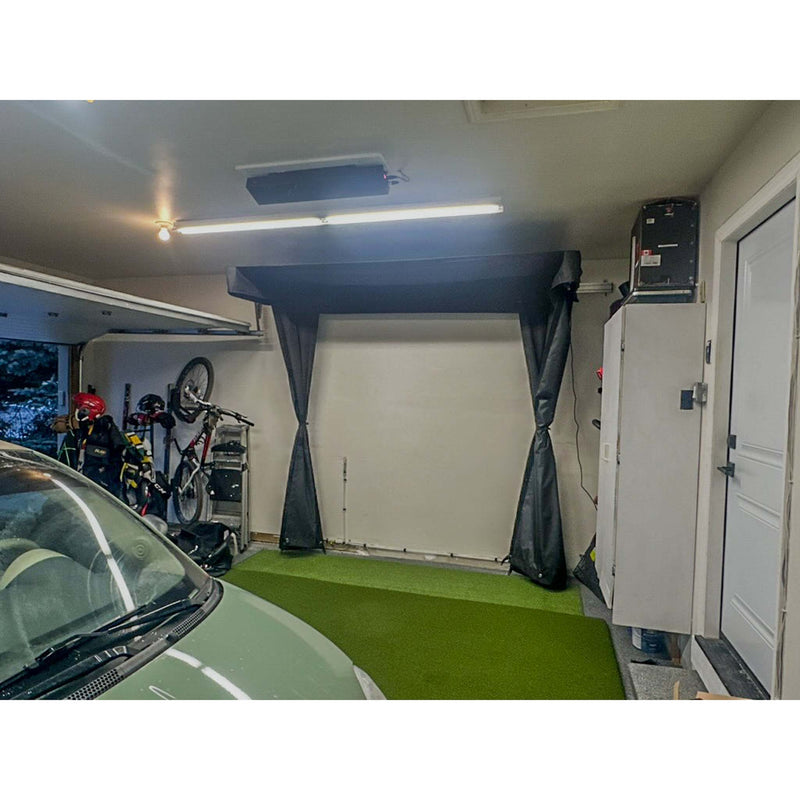 The SportScreen Vanish LITE Series Retractable Golf Simulator Enclosure