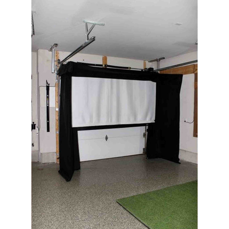 The SportScreen Vanish LITE Series Retractable Golf Simulator Enclosure