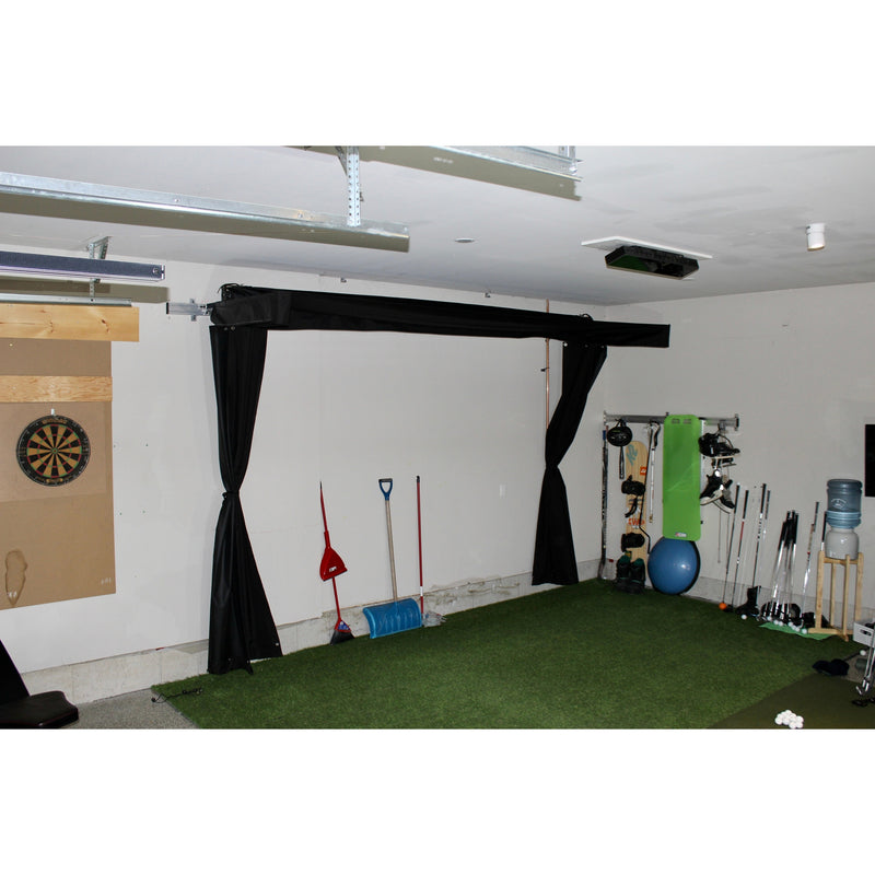 The SportScreen Vanish LITE Series Retractable Golf Simulator Enclosure