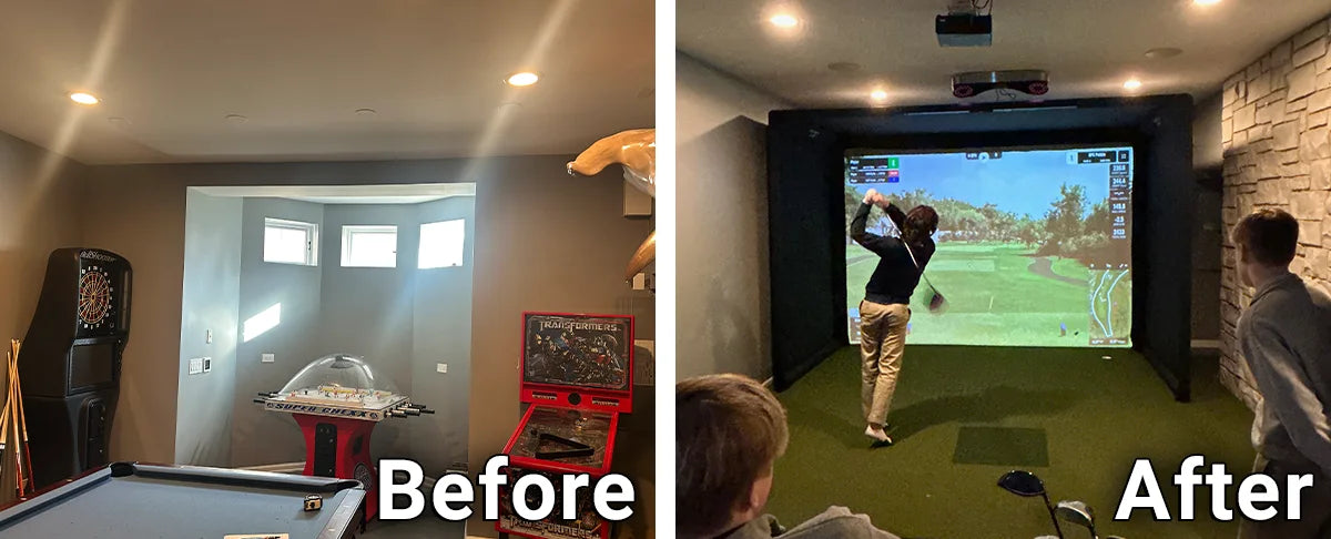 Professional Golf Simulator Installation &amp; Walkthrough