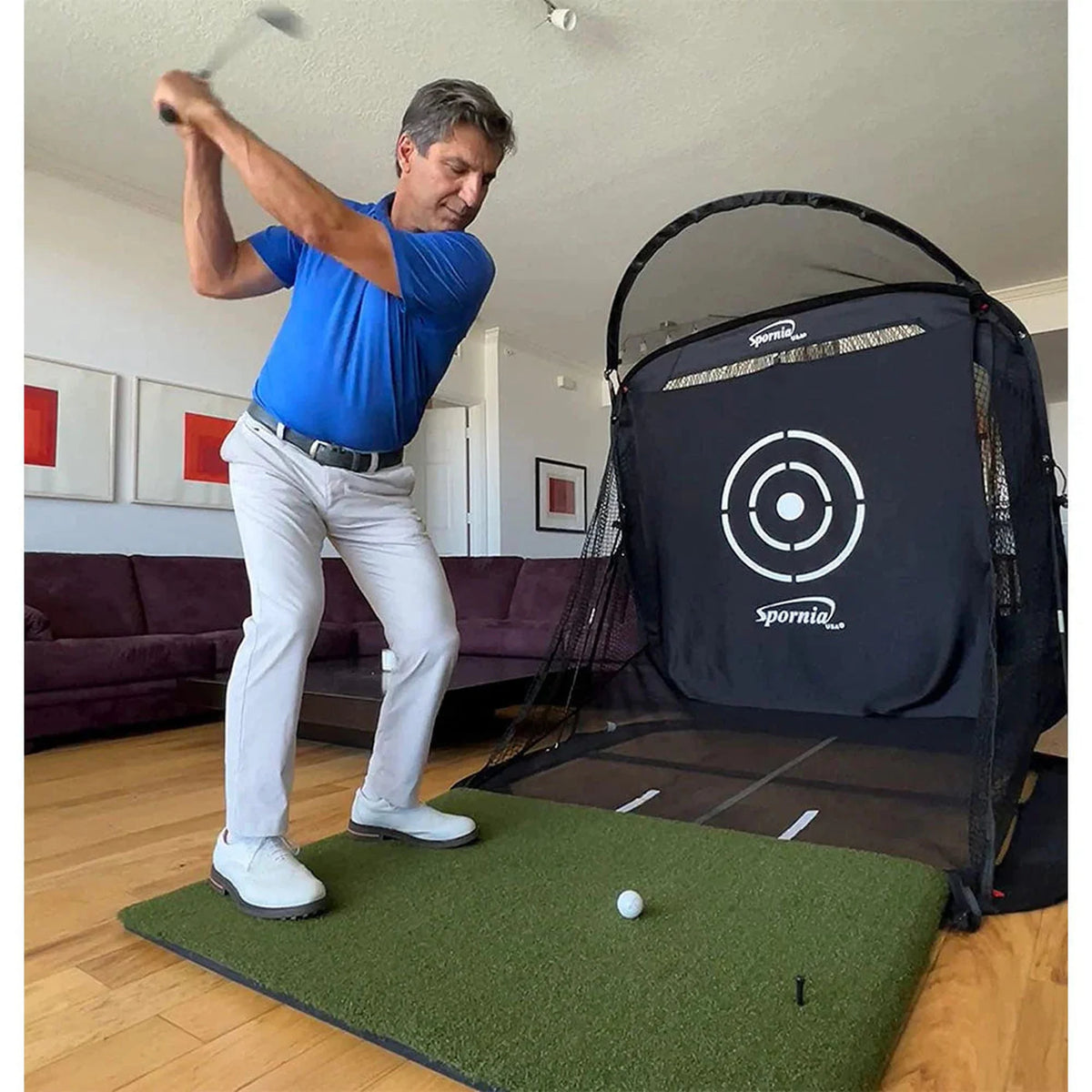 Spornia ProStrike Commercial Golf Mat - 5&#39;x5&#39;