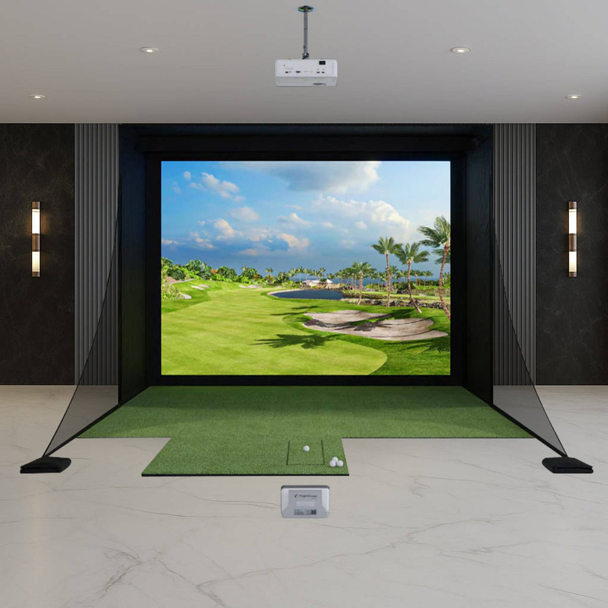 FlightScope Mevo+ DIY Golf Simulator Package