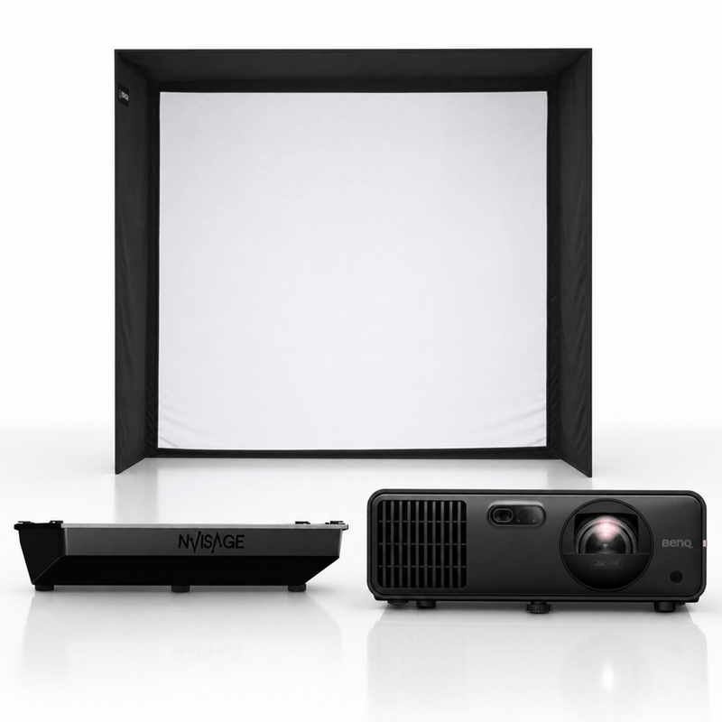 NVISAGE N1 Launch Monitor SIG Golf Simulator Enclosure Projector Package