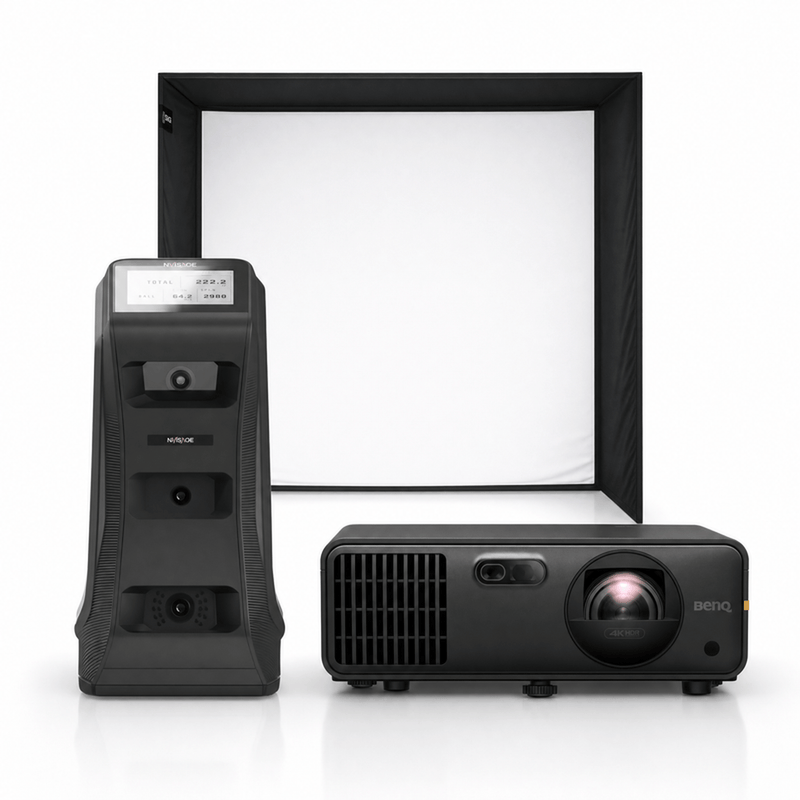 NVISAGE NEO-E Launch Monitor SIG Golf Simulator Enclosure Projector Package