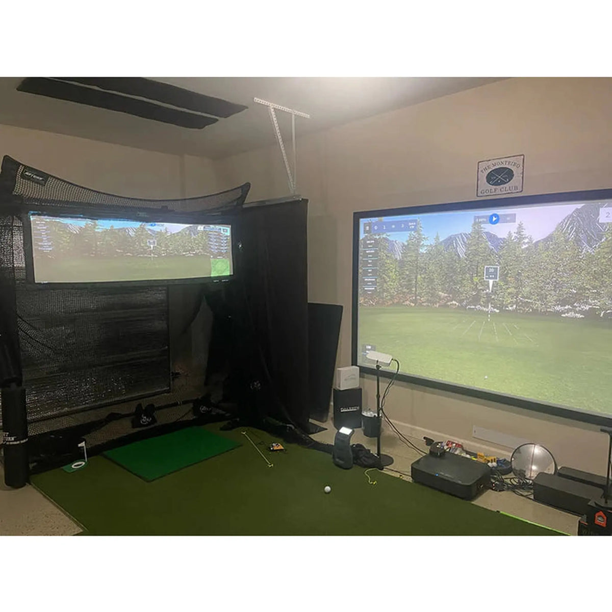 The Net Return Split Screen Golf Simulator Screen