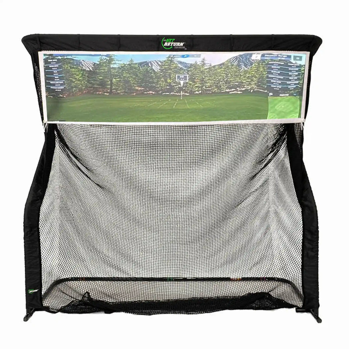 The Net Return Split Screen Golf Simulator Screen