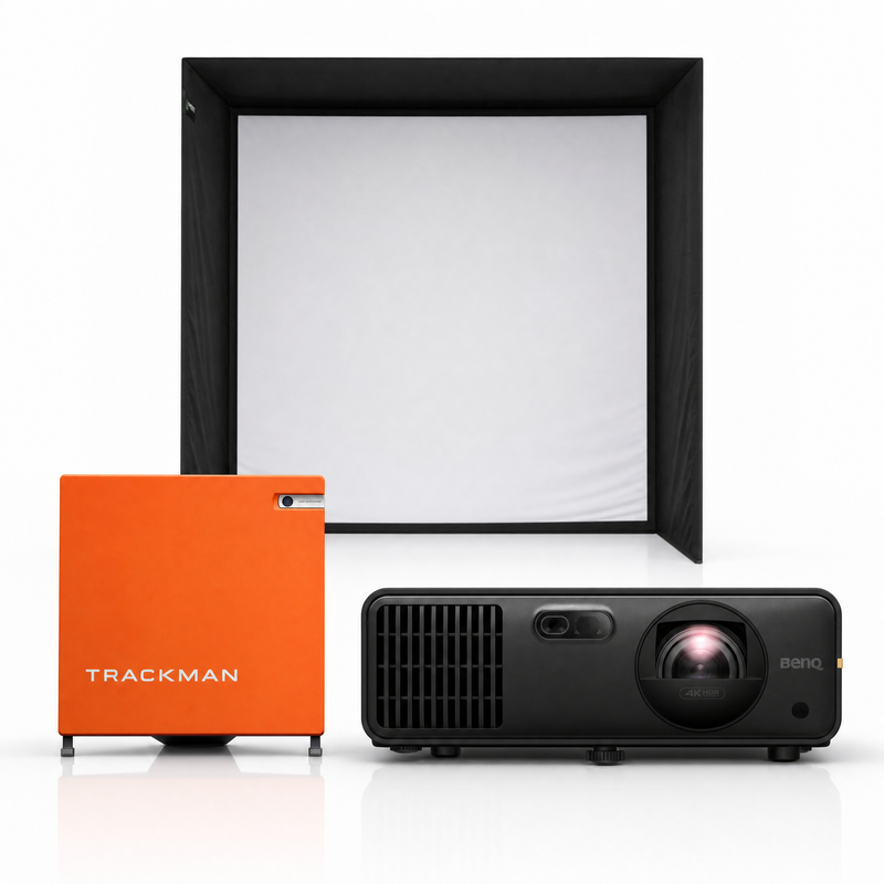 Trackman 4 Launch Monitor SIG Golf Simulator Enclosure Projector Package
