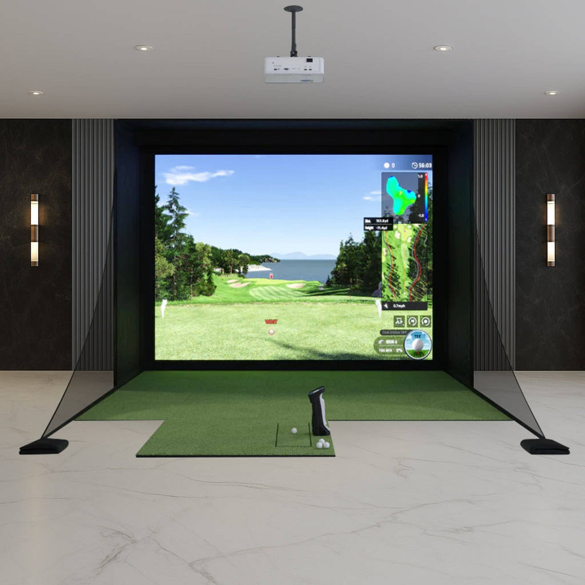 Uneekor EYE MINI DIY Golf Simulator Package
